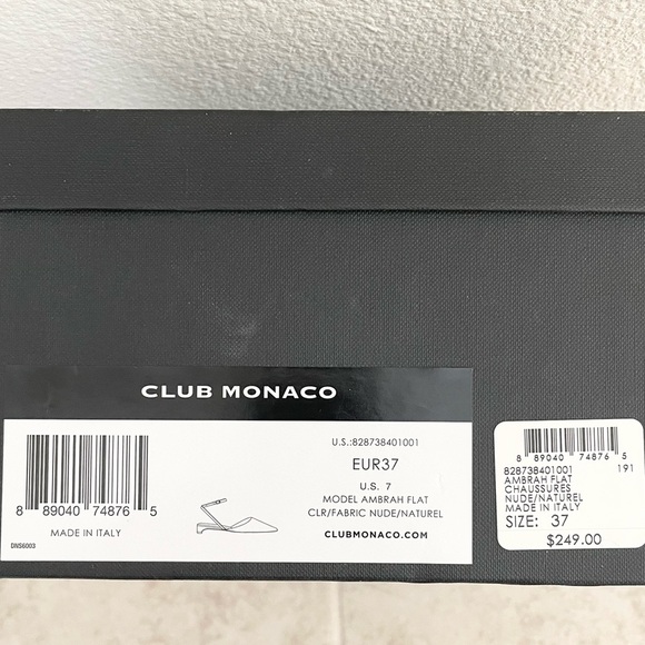 Club Monaco Ambrah point toe ankle strap pumps sandals 7 - Picture 5 of 7